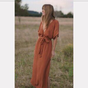 Melody Maxi Dress in cinnamon (never worn)